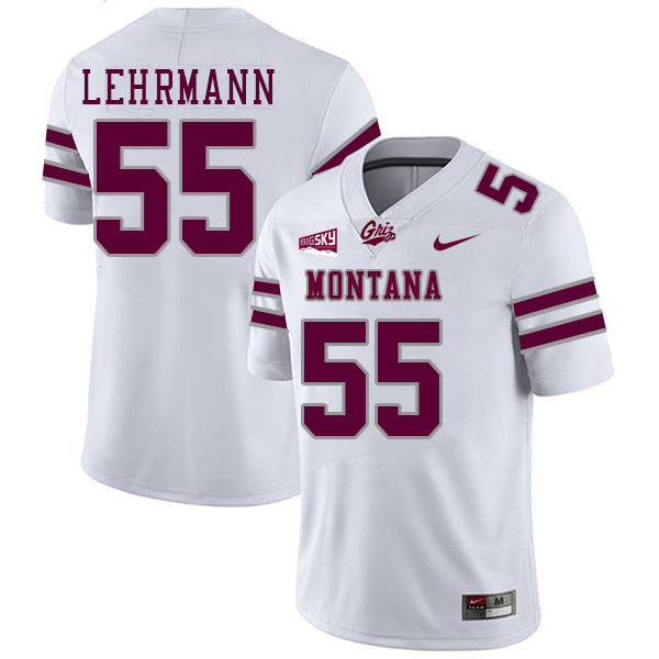 Andres Lehrmann Montana Grizzlies Jersey,Montana Grizzlies #55 Andres Lehrmann Jersey-White